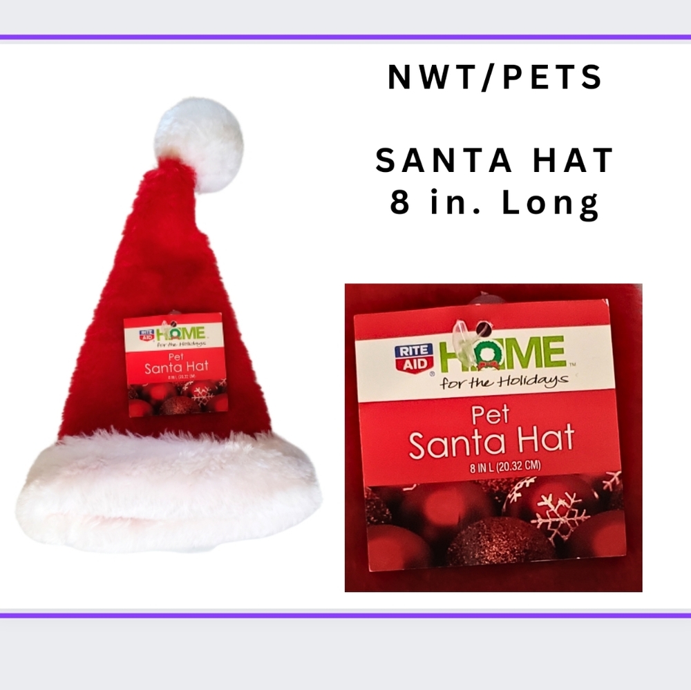 🌈🐕PET SANTA HAT